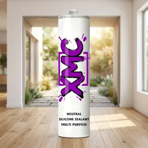 Waterproof White One-Component Neutral Silicone Sealant for Construction, Glass, Windows, and Doors