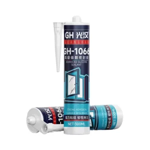 Weather Resistant Silicone Glass Glue for Doors and Windows White Black