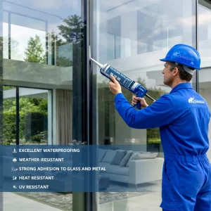 Weatherproof Clear Silicone Sealant for Renovation, Curtain Walls, and Outdoor Aluminum