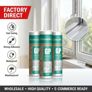 Weatherproof GP Silicone Sealant UV Resistant Construction Grade Glass Bonding Adhesive Fast Curing Waterproof Sealant Windows