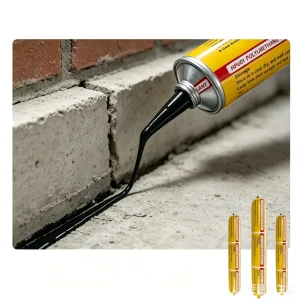 Weatherproof Polyurethane Sealant for Window and Door Frame Exterior Caulking Black Grey White