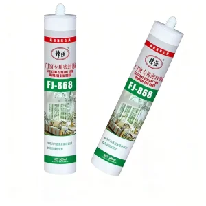 Weatherproof Silicone Sealant, Black or White, 500ml, One-Component, for Windows and Doors