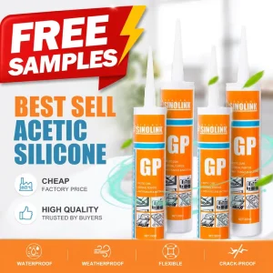 White Black Clear Acetic Silicone Sealant Glue for UAE High Strength Waterproof Glass Adhesive