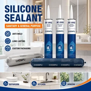 White Neutral Silicone Sealant Dustproof Low VOC Silicone Caulk for Home Renovation