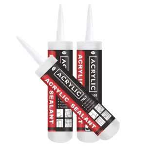 White Paintable 300ml Acrylic Sealant Waterproof Anti Crack Caulking Silicone Fast Curing for Glass Windows Construction for