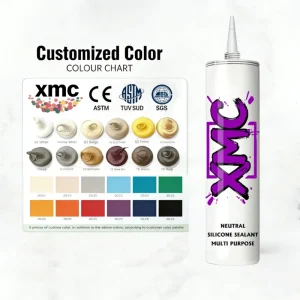 XMC600 Neutral Silicone Sealant Supplier Weatherproof Construction Bathroom Kitchen Adhesive