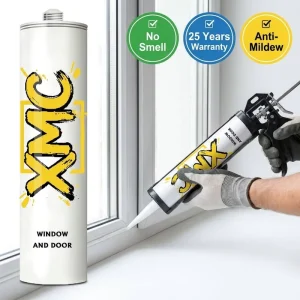 XMC603 Neutral Silicone Sealant for Window and Door Perimeter Caulking Weatherproof Low Odor Construction