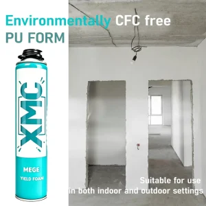 XMCF50 PU Foam Acoustic Insulation for Filling Gaps in UPVC, Masonry, Glass, and Steel