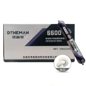 ZXGT6600 Neutral Structural Silicone Sealant, 590ml, Weatherproof for Construction, Woodworking, Doors & Windows